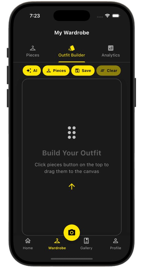 Tryoom App Interface