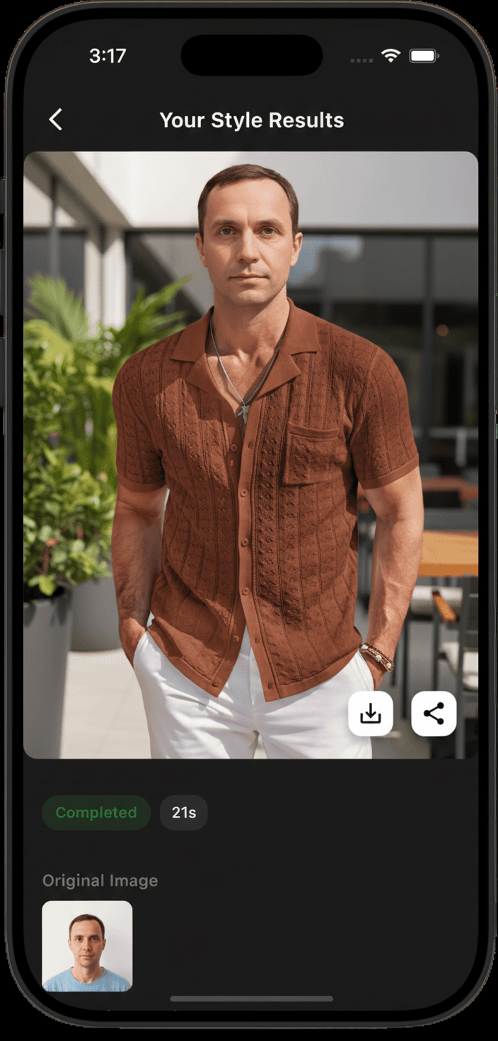 Tryoom App Interface